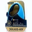 Julius-K9 Retractable Dog Leash - Automata Szalagos Póráz (türkiz-fekete) (XS) 3 Méter