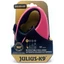 Julius-K9 Retractable Dog Leash - automata szalagos póráz (pink-fekete) kutyák részére (XS) 3 méter