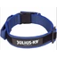Julius-K9 Color&amp;Gray nyakörv bizt.zárral, fogantyúval 50mm, nylon-kék