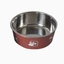 PetOasis PAWS fémtál tappancsmintás, 14cm piros