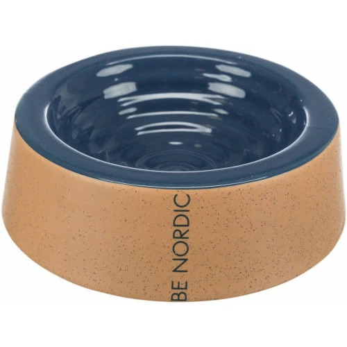 Trixie BE NORDIC Ceramic Bowl - Kerámia Tál (bézs,sötétkék) (0,8l /Ø25cm)