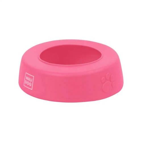 WAUDOG Silicone Bowl - Kiömlés Mentes, Szilikon Tál (pink) Utazáshoz, Sétához (750ml)