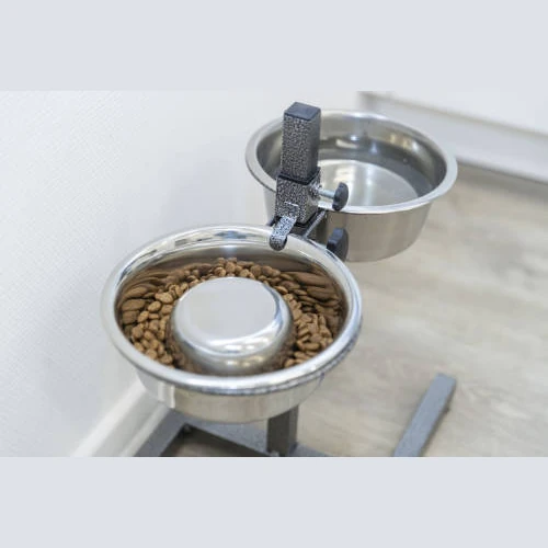 Trixie Slow Feeding Stainless Steel Bowl - Evéslassító Tál (fém, Szilikon Bevonattal) (Ø24cm/1,5l)