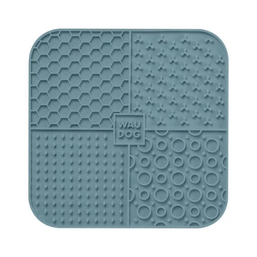 Waudog Silicone Lick Mat - Nyalogató Szőnyeg (szilikon,szürke) (19x19x1cm)