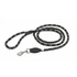 Julius-K9 IDC Retriverpóráz, 12mm*1,2m, kerek, fekete-fluoreszkáló