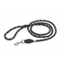 Julius-K9 IDC Retriverpóráz, 12mm*1,2m, kerek, fekete-fluoreszkáló